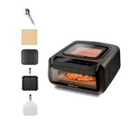 G3 Ferrari G10225 Krispy Forno Pizza e Friggitrice ad Aria, Multifunzione, 2100W, 13 Litri, Tecnologia HOBLO, Display Soft-Touch con 18 programmi, Fino a 380°C, Acccessori inclusi, Nero