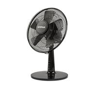 G3 Ferrari G50047 Ventilatore da Tavolo Total Black 30", Eco, 1900 m3/h, 5 Pale, Nero