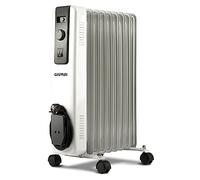 G3 Ferrari G60027 Radiatore ad Olio, 9 elementi riscaldanti, Eco, Bianco
