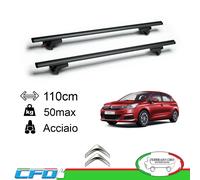 G3 Kit Barre Tetto Portatutto Pacific cm 110 CITROEN C4 BERLINA 65.110+68.003