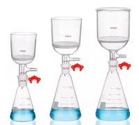 G3 Lab Kit di Filtrazione Con Imbuto Buchner - Apparecchio di Distillazione a Vuoto Con Nucleo di Sabbia e Erlenmeyer Flask (250ml)