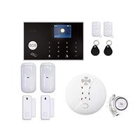 G30 TUYA WiFi di allarme di sicurezza Smart Home GSM Kit wireless da ladri wireless antincendio kit di rilevatore di fumo(G30-S10R-B)
