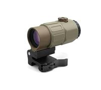 G33/G43/G45 3X/5X Lente d'ingrandimento per mirini olografici e mirino rosso (G45, Tan)