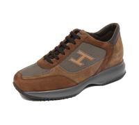 G3604 sneaker uomo HOGAN INTERACTIVE brown suede/fabric shoes men