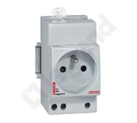 G380 PRESA 1X Z/U CON COPERCHI 2.5M 230V AC SU BINARIO 004280