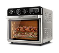 G3 ferrari g10221 forno air fryer multifunzione 32 l, 2000 w, 5 programmi di cottura, 6 resistenze, temperatura regolabile fino a 230 °c, display con timer, accessori inox senza bpa/pfoa, nero-argento