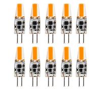 G4 LED Bulb LED Silicone Lamp Double Needle 2W COB Energy Saving Lamp (Equivalent Replacement 20W Halogen Lamp) LED Bulb for Home Lighting AC 12V DC 12V-24V (10Pack) (Size : Cold White) (Warm White
