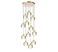 G4 Scadinavo scandinavo per le scale rotanti lampadario lungo, semplice lampadario moderno scale, per il salotto villaggio del salotto di illuminazione da pranzo-oro distinta disposizione 12