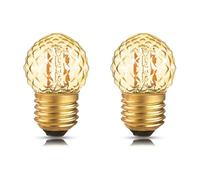 G40 E27 Lampadine Notturne A LED A Basso Consumo Da 1 W. Lampadina In Vetro Ambrato Decorativo A Forma Di Diamante Dimmerabile,E27 220V,1w 4pz