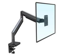 G40 G45 Braccio con molla a gas Supporto for monitor da tavolo con schermo curvo da 22-40 pollici Rotazione di 360 gradi Braccio di montaggio for monitor da 3-15 kg con USB 3.0(Matte Charcoal)