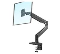 G40 G45 Braccio con molla a gas Supporto for monitor da tavolo con schermo curvo da 22-40 pollici Rotazione di 360 gradi Braccio di montaggio for monitor da 3-15 kg con USB 3.0(Black)