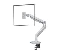 G40 G45 Braccio con molla a gas Supporto for monitor da tavolo con schermo curvo da 22-40 pollici Rotazione di 360 gradi Braccio di montaggio for monitor da 3-15 kg con USB 3.0(Silver Grey)