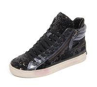 G4252 sneaker bimba CRIME black/dark grey metallic velvet paillettes shoe kid