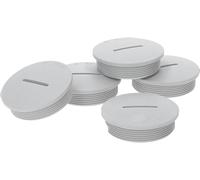 G4520210 M20, Tappi Ciechi in Plastica, Rotondi, Colore Grigio Chiaro, Diametro