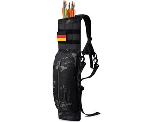 G4Free Archery Freccia posteriore Faretra con Sistema Molle Tela Spalla Appeso Caccia bersaglio Supporto con Tasca per Tiro a bersaglio Pratica
