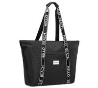 G4Free Borsa da spiaggia impermeabile a prova di sabbia borsa da spiaggia grande borsa sportiva borsa per la spesa per le donne, Nero, 21.6 x 5.5 x 15.9 inches