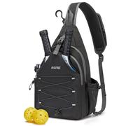 G4Free Borsa per pickleball, borsa sportiva per pickleball, unisex, leggera, per racchette da pickleball, Nero, L, Zaino casual