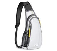 G4Free Marsupio trasparente, borsa a tracolla a rete trasparente con tracolla regolabile per viaggi, festival, feste sportive, nero, Moderno, Minimalista