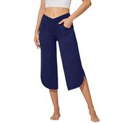 G4Free Pantaloni Yoga Donna con Tasche Capri Bootleg Stretch Pantaloni Bootcut Sportivi Pantaloni a Zampa d'Elefante Vita Alta Jazz