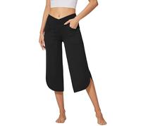 G4Free Pantaloni Yoga Donna con Tasche Capri Bootleg Stretch Pantaloni Bootcut Sportivi Pantaloni a Zampa d'Elefante Vita Alta Jazz