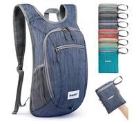 G4Free Piccolo zaino pieghevole 10/15 L leggero e pieghevole Zaino da viaggio all'aperto Borsa a tracolla, nero scuro, 20Liters, Personalizzato o classico