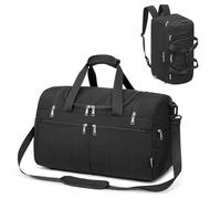 G4Free Sacca da palestra da donna con scomparti multi-cerniera, 45 l, Nero , 45 L