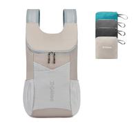 G4Free Zaino da trekking pieghevole da 11 l, piccolo zaino ultra ripiegabile, borsa da viaggio per donne e uomini, casual, da campeggio all'aperto, Grigio, 11l, Compatto