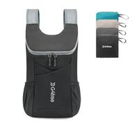 G4Free Zaino da trekking ultra leggero da 11 L, piccolo, pieghevole, per escursionismo, casual, per uomo e donna, nero, 11L