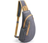 G4Free Zaino leggero per petto, ciclismo, viaggi o borse da giorno multiple, Grigio giallo, S, Pratiche