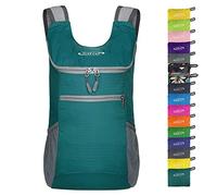 G4Free Zaino pieghevole ultra leggero, piccolo, 11 l, per viaggi, passeggiate, ciclismo, escursionismo o zaini multiuso unisex, Verde scuro, S, Zainetto