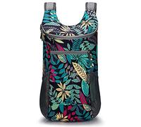 G4Free Zaino pieghevole ultra leggero, piccolo, 11 l, per viaggi, passeggiate, ciclismo, escursionismo o zaini multiuso unisex, Foglia d'acero blu