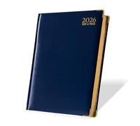 G4GADGET Agenda giornaliera 2026, formato A4, un giorno per pagina, con festività e informazioni internazionali del Regno Unito, copertina rigida per insegnanti, studenti e professionisti, grande