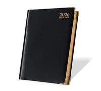G4GADGET Agenda giornaliera 2026, formato A4, un giorno per pagina, con festività e informazioni internazionali del Regno Unito, copertina rigida, per insegnanti, studenti e professionisti, grande
