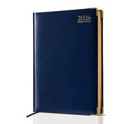 G4GADGET Agenda settimanale 2026, formato A5, con visualizzazione settimanale, compatta, con festività del Regno Unito e informazioni globali, organizer con copertina rigida per studenti, insegnanti e