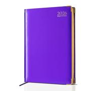 G4GADGET Agenda settimanale 2026, formato A5, visualizzazione settimanale, compatta, con festività del Regno Unito e informazioni globali, organizer con copertina rigida per studenti, insegnanti e