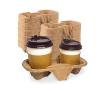 G4GADGET Confezione da 10 2 supporti per tazze - Portabicchieri per bevande calde e fredde - Ideale per asporto, caffetterie e festival
