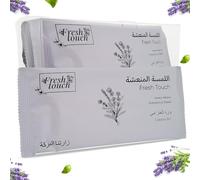 G4GADGET Salviette rinfrescanti usa e getta di lusso, confezione da 6, profumo di lavanda, 25 cm x 25 cm, asciugamani bagnati confezionati singolarmente per mani e viso, uso caldo e freddo, ideali per