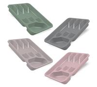G4GADGET Vassoio portaposate a 5 scomparti, colore casuale, in plastica resistente, antiscivolo, per organizzare la cucina