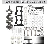 G4KD 2.0L Engine Overhaul Rebuild Kit Crankshaft Connecting Rods per Hyundai Kia