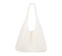 G4ZS5Z0G1 Borsa da spiaggia Borsa da spiaggia estiva all'uncinetto per le donne Borsa a maglia estetica Borsa a maglia Hippie Bag, A-beige., Medium