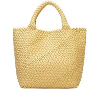 G4ZS5Z0G1 Borsa in tessuto da donna, borsa tote in pelle vegana, grande, estiva, da spiaggia, borsa da viaggio e borsa retrò fatta a mano, Y, Taglia unica