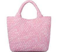 G4ZS5Z0G1 Borsa in tessuto da donna, borsa tote in pelle vegana, grande, estiva, da spiaggia, borsa da viaggio e borsa retrò fatta a mano, Denimpink, Taglia unica