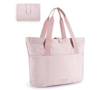 G4ZS5Z0G1 Borsa tote da donna, borsa tote pieghevole con cerniera, grande borsa a tracolla con manico superiore, borsa per viaggi, lavoro, 41,5 x 15,2 x 35,6 cm (lunghezza x larghezza x altezza), Rosa