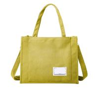 G4ZS5Z0G1 Borsa tote da donna, piccola borsa a tracolla, alla moda, borsa a tracolla, mini borsa da lavoro e da viaggio, Beige e giallo , Medium