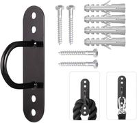 G5 HT SPORT【Anello Ancoraggio Parete/Soffitto Ø12 cm per Battle Rope o Allenamento in Sospensione】Eye Plate Supporto Acciaio Verniciato, Viti eTasselli Inclusi, Staffa Fitness Home-Gym & Pro