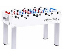 G5 HT SPORT [Calcio Balilla con Aste Rientranti] Biliardino Made In Italy | F-200 Evolution Co-brand con Garlando | Calcetto Professionale da Interno, Campo in Vetro Temperato 5 mm | 10 Palline Incluse