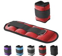 G5 HT SPORT Cavigliere Appesantite Polsiere Appesantite | Regolabili Con Chiusura a Strappo | per Fitness, Yoga, Riabilitazione, Jogging, Ginnastica, Aerobica, Palestra (2 X 2 KG (ROSSO))