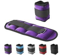 G5 HT SPORT Cavigliere Appesantite Polsiere Appesantite | Regolabili Con Chiusura a Strappo | per Fitness, Yoga, Riabilitazione, Jogging, Ginnastica, Aerobica, Palestra (2 X 0.5 KG (VIOLA))