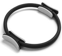 G5 HT SPORT Cerchio Pilates Ring [Strong], Thigh Toner e Tappetino Pieghevole | Kit Completo con Anello per Pilates e Attrezzi Fitness per Casa, Yoga, Allenamento Forza e Flessibilità (Nero/Grigio)
