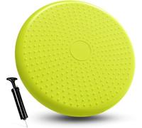 G5 HT SPORT Cuscino Propriocettivo Air Balance Pad【Pompa Inclusa/Ø35 cm】Più colorazioni|Cuscino Gonfiabile per Propriocettività, Equilibrio e Riabilitazione, Allenamento e Balance Board (VERDE LIME)